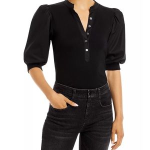 Veronica Beard CORALEE PUFF-SLEEVE TEE, M